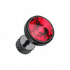 Blackline Pointy Faceted Crystal Steel Fake Plug-WildKlass Jewelry
