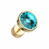 Golden Pointy Faceted Crystal Steel Fake Plug-WildKlass Jewelry