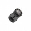 Multi-Sprinkle Dot Multi Gem Black UV Fake Plug-WildKlass Jewelry