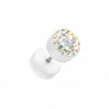 Multi-Sprinkle Dot Multi Gem White UV Fake Plug-WildKlass Jewelry