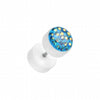Multi-Sprinkle Dot Multi Gem White UV Fake Plug-WildKlass Jewelry