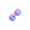 Multi Stripe Acrylic Fake Plug-WildKlass Jewelry
