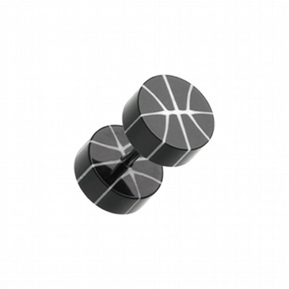 Basketball UV Acrylic Fake Plug-WildKlass Jewelry