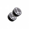 Peace Retro UV Acrylic Fake Plug-WildKlass Jewelry