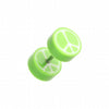 Peace Retro UV Acrylic Fake Plug-WildKlass Jewelry