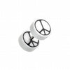Peace Retro UV Acrylic Fake Plug-WildKlass Jewelry