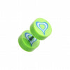 Retro Heart UV Acrylic Fake Plug-WildKlass Jewelry