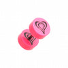 Retro Heart UV Acrylic Fake Plug-WildKlass Jewelry