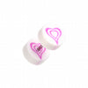 Retro Heart UV Acrylic Fake Plug-WildKlass Jewelry