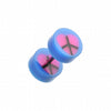 Peace Heart UV Acrylic Fake Plug-WildKlass Jewelry