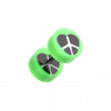 Peace Heart UV Acrylic Fake Plug-WildKlass Jewelry