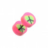 Peace Heart UV Acrylic Fake Plug-WildKlass Jewelry