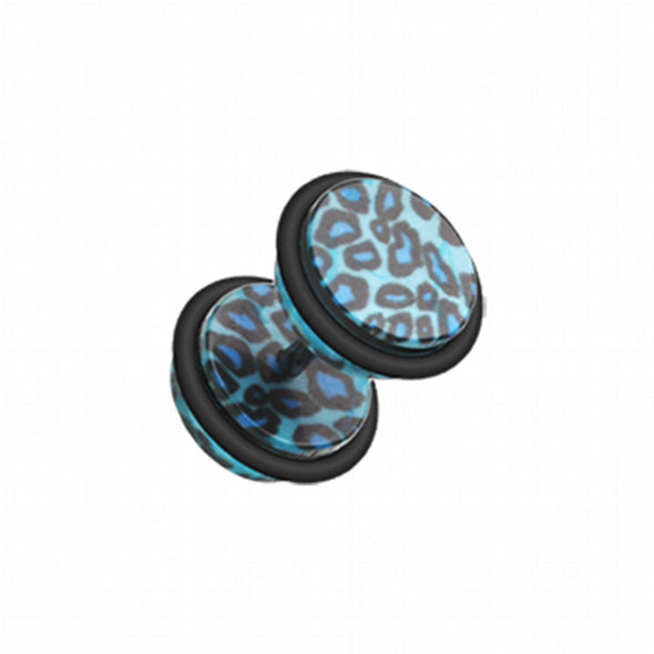 Leopard Skin Acrylic Fake Plug-WildKlass Jewelry