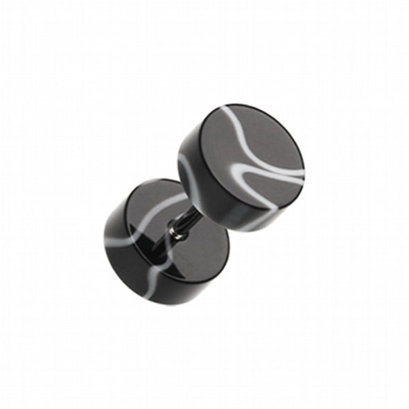 Marble Swirl UV Acrylic Fake Plug-WildKlass Jewelry