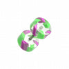 Two Tone Stripe UV Acrylic Fake Plug-WildKlass Jewelry