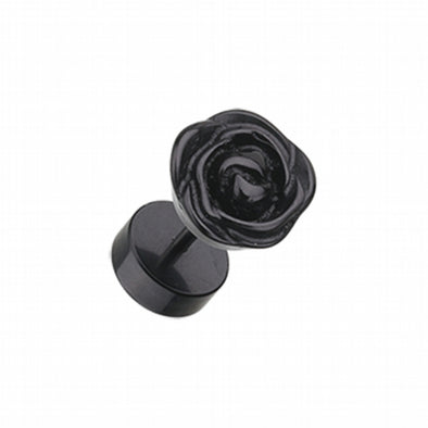 Rose Blossom Acrylic Fake Plug-WildKlass Jewelry