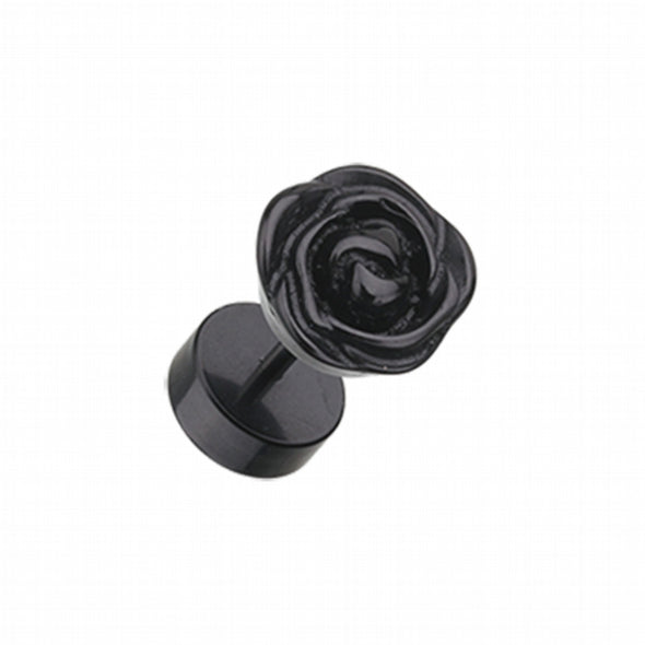 Rose Blossom Acrylic Fake Plug-WildKlass Jewelry