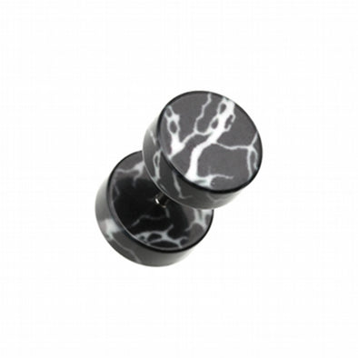 Lightning Thunder Acrylic Fake Plug-WildKlass Jewelry