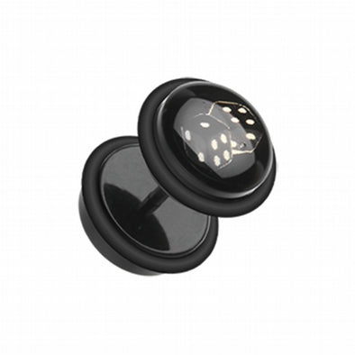 Double Dice Acrylic Fake Plug with O-Rings-WildKlass Jewelry