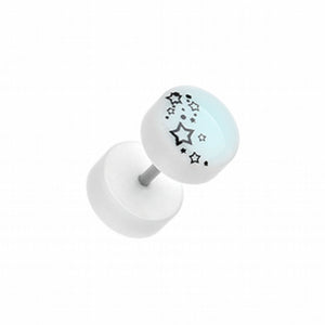 Glow in the Dark Star Falls Acrylic Fake Plug-WildKlass Jewelry