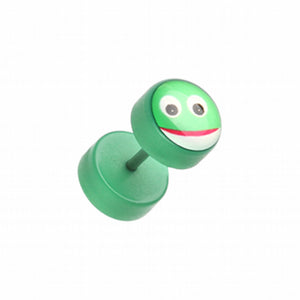 Adorable Frog Acrylic Fake Plug-WildKlass Jewelry