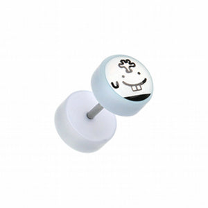 Mero Emoticon Acrylic Fake Plug-WildKlass Jewelry