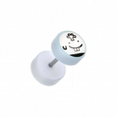 Mero Emoticon Acrylic Fake Plug-WildKlass Jewelry