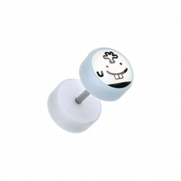 Mero Emoticon Acrylic Fake Plug-WildKlass Jewelry