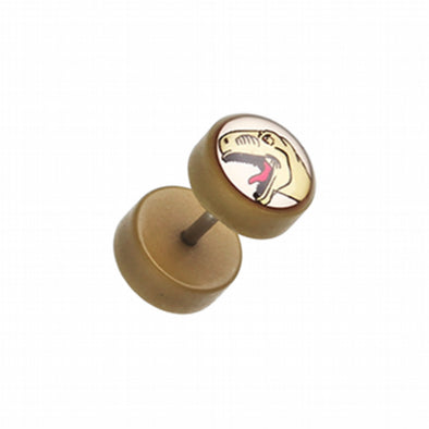 Dinosaur Acrylic Fake Plug-WildKlass Jewelry