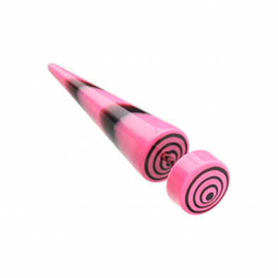 Swirl Circles Solid Acrylic Fake Taper-WildKlass Jewelry