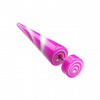Swirl Circles Solid Acrylic Fake Taper-WildKlass Jewelry