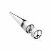 Peace Retro UV Acrylic Fake Taper-WildKlass Jewelry