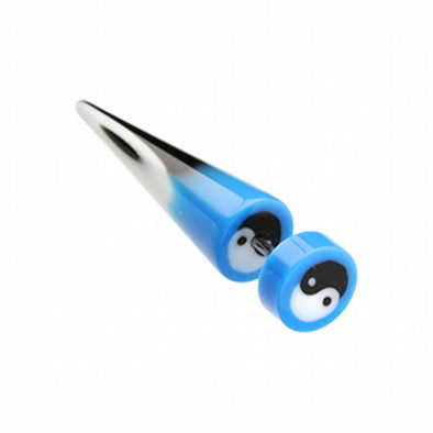 Ying Yang Retro UV Acrylic Fake Taper-WildKlass Jewelry