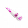 Retro Heart UV Acrylic Fake Taper-WildKlass Jewelry