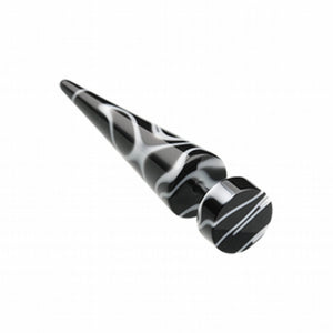Marble Swirl UV Acrylic Fake Taper-WildKlass Jewelry
