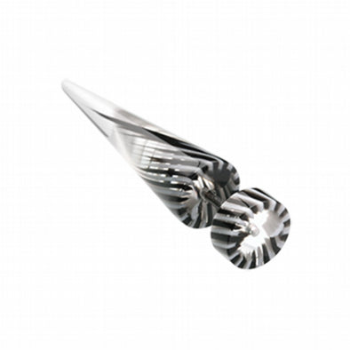 Pinwheel Stripe UV Acrylic Fake Taper-WildKlass Jewelry