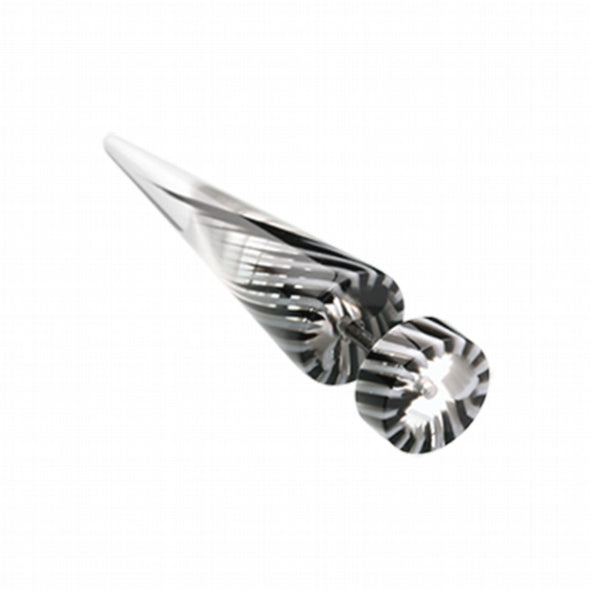 Pinwheel Stripe UV Acrylic Fake Taper-WildKlass Jewelry