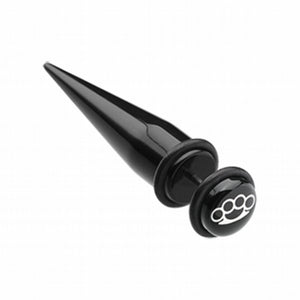 Brassknuckle Acrylic Fake Taper with O-Rings-WildKlass Jewelry