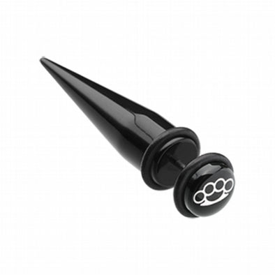 Brassknuckle Acrylic Fake Taper with O-Rings-WildKlass Jewelry