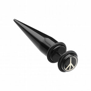 Peace Acrylic Fake Taper with O-Rings-WildKlass Jewelry