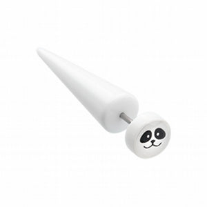 Panda Face UV Acrylic Fake Taper-WildKlass Jewelry