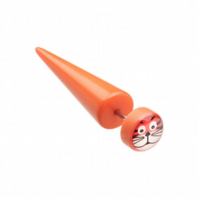 Tiger Acrylic Fake Taper-WildKlass Jewelry