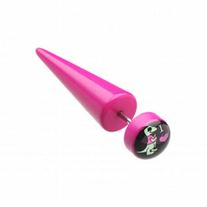 Dino Love Acrylic Fake Taper-WildKlass Jewelry
