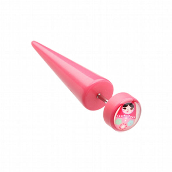 Matryoshka Acrylic Fake Taper-WildKlass Jewelry