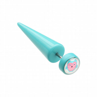 Baby Owl Acrylic Fake Taper-WildKlass Jewelry