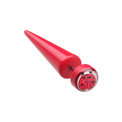 Ladybug Acrylic Fake Taper-WildKlass Jewelry