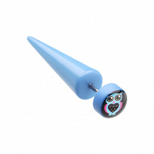 Blue Owl Acrylic Fake Taper-WildKlass Jewelry