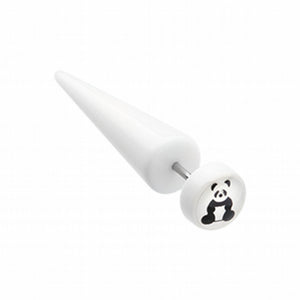 Baby Panda UV Acrylic Fake Taper-WildKlass Jewelry