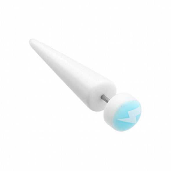 Glow in the Dark Electro Lightning Acrylic Fake Taper-WildKlass Jewelry