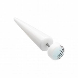 Glow in the Dark Star Falls Acrylic Fake Taper-WildKlass Jewelry